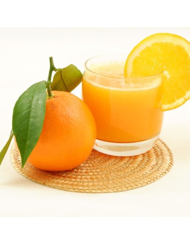 naranja zumo y mesa