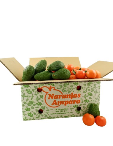 Caja mixta de mandarinas con aguacate