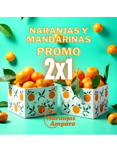 2x1 en Naranjas y Mandarinas - ¡Recibe 12kg al precio de 6kg!