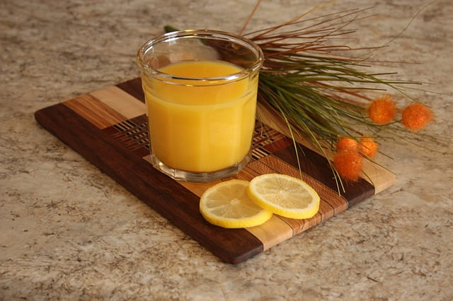 vaso de zumo naranja valencia