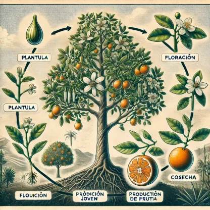 ciclo arbol naranja