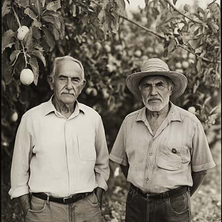 naranja familia agricultores